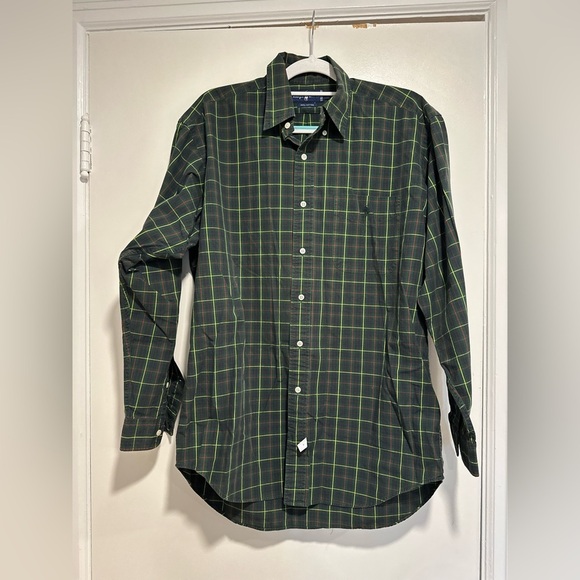 Vintage Polo Ralph Lauren Sz:M Long Sleeve Plaid 100% Cotton Button Down. - Picture 1 of 9